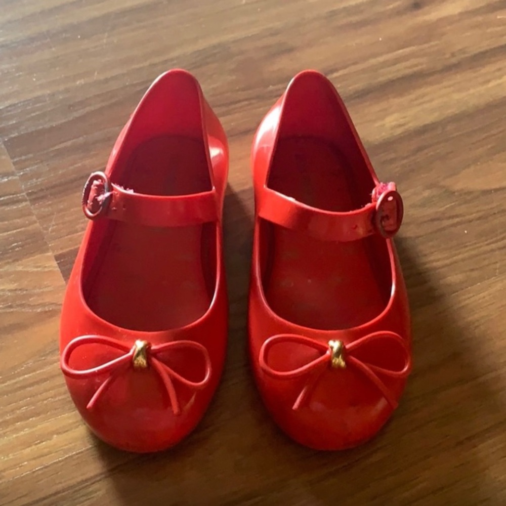Mini Melissa Sweet Mary Jane Love Red Flat